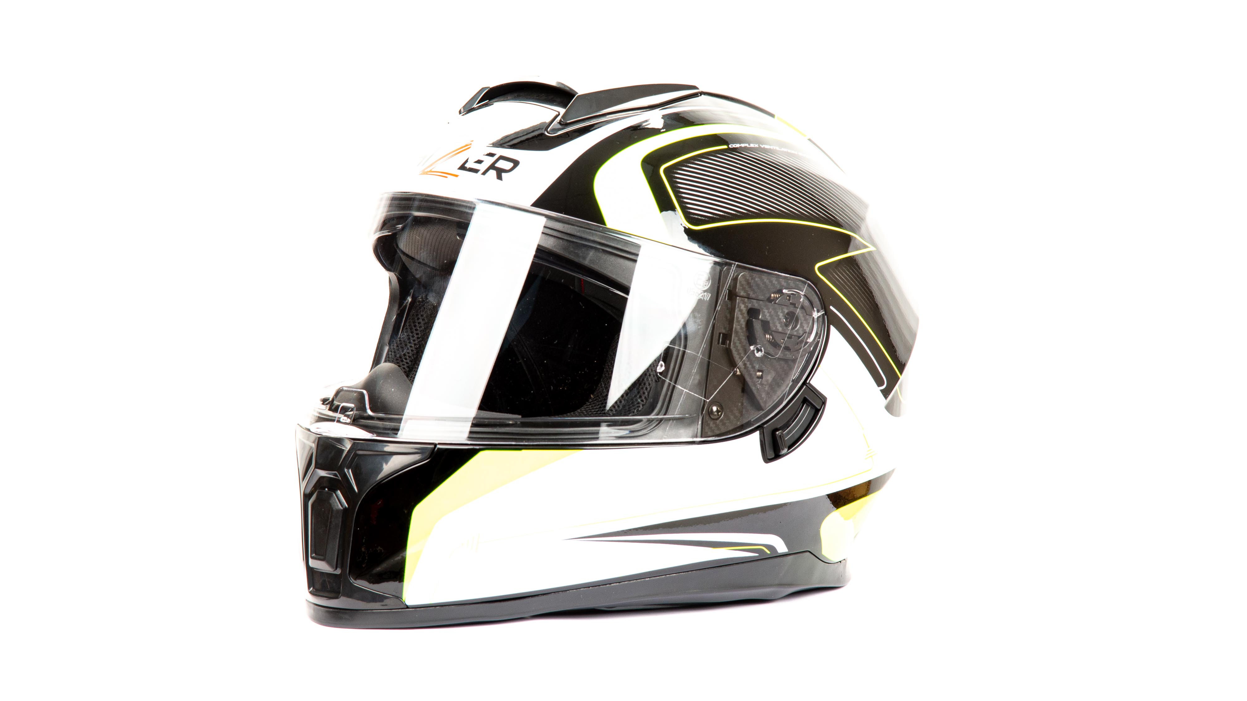 e5d1f9fb-c27a-11ea-a25e-04d9f508137a Шлем HIZER B566 (L) black white yellow